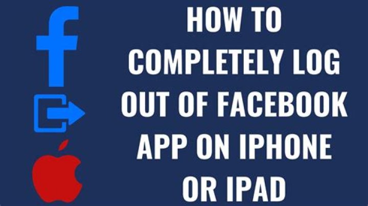 How do I logout of Facebook on my iPad from my iPhone?